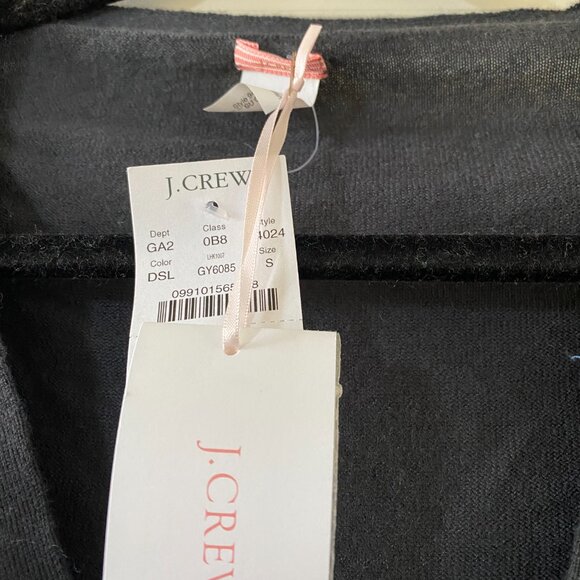 J. Crew Lightweight 100% Cashmere Cardigan Vest Gray Small $168 JCrew - Picture 2 of 4